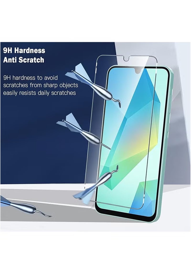 Generic - 2 Pieces Samsung Galaxy A16 Tempered Glass Screen Protector – High Transparency, Delicate Touch, Anti-Explosion, Smooth Arc Edges, Easy Installation, Screen Protector for Samsung Galaxy A16 - Image 1