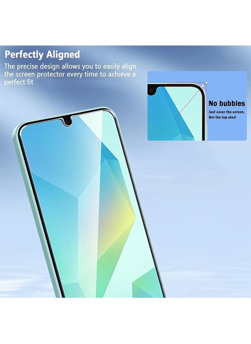 Generic - 2 Pieces Samsung Galaxy A16 Tempered Glass Screen Protector – High Transparency, Delicate Touch, Anti-Explosion, Smooth Arc Edges, Easy Installation, Screen Protector for Samsung Galaxy A16 - Image 1