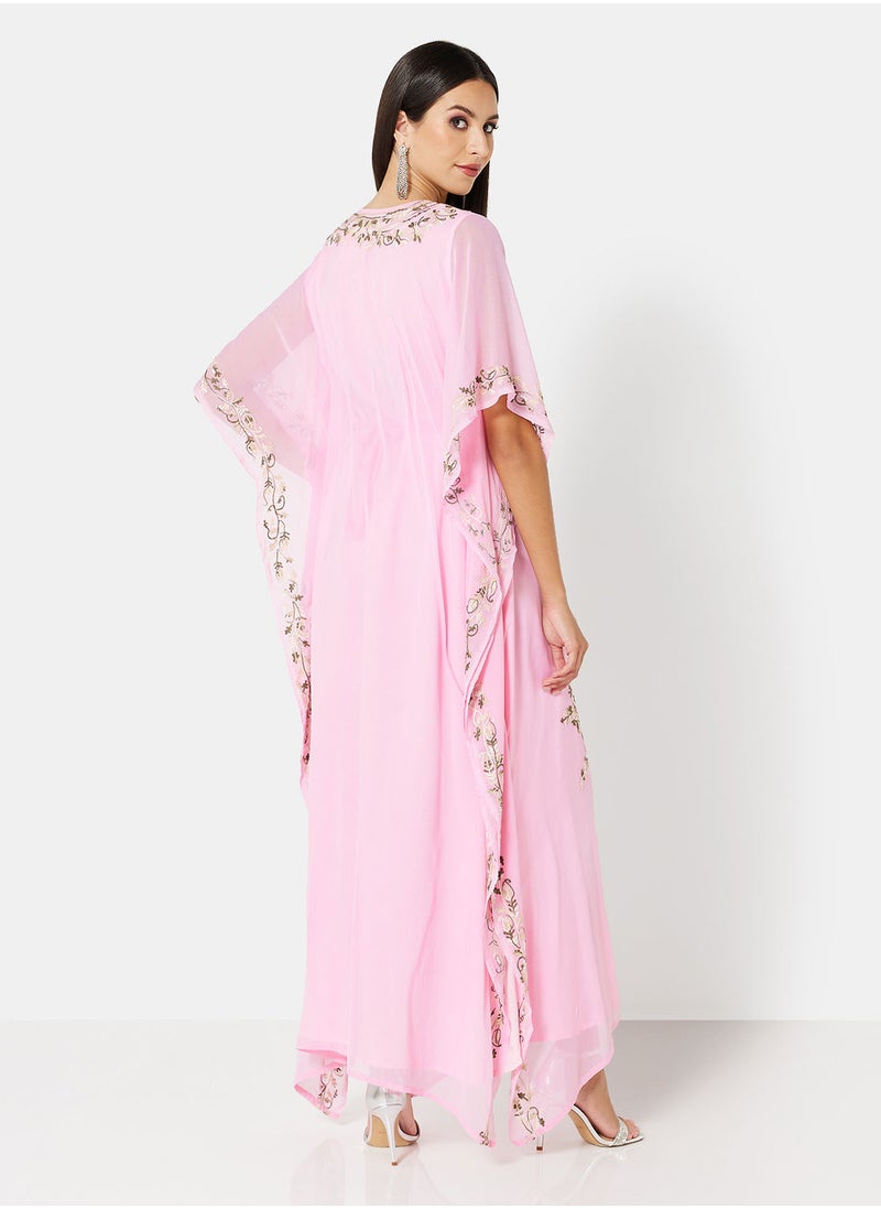 ARABIAN CLOSET EMBROIDERED KAFTAN  - Image 2