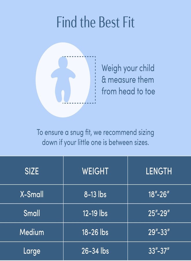 SleepingBaby EverSoft Zipadee-Zip Transition Swaddle - Roomy Wearable Blanket with Two Way Zipper - Viscose from Bamboo - Sky Blue, Medium (6-12 Month) - Image 2