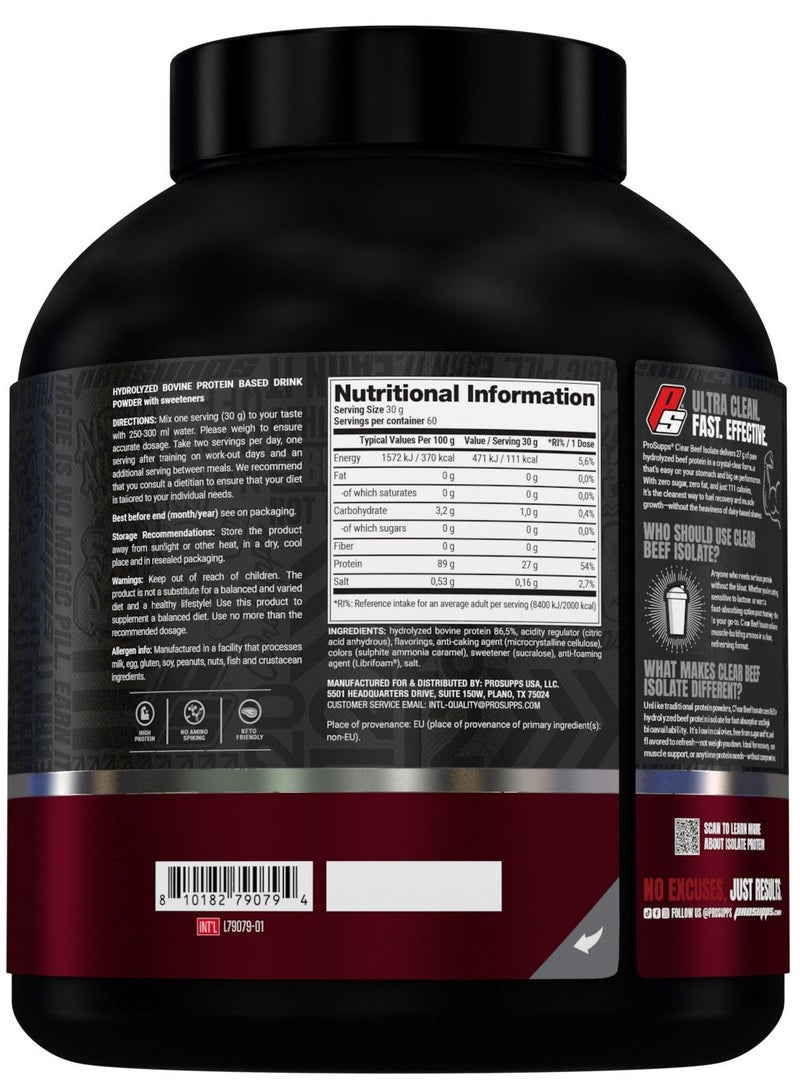 ProSupps Beef Protein Isolate powder 4lb Cola Lime - Image 2