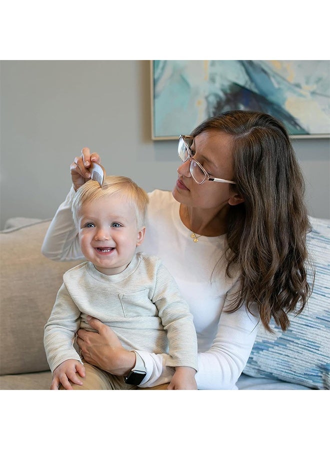 Baby Hair Bush and Comb Set Nature Lotus Wood with Soft Goat Bristle and Pear Wood Comb for Newborns Toddlers  Ideal for Cradle Cap - Image 5