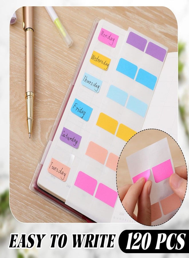 Tinlade 2 Pieces Clear Plastic Cover Compatible with Weeks, 8.03 x 7.68 Inches Planner Cover Protector with 120 Color Tabs, Transparent PVC Notebook Plastic Protecting Sleeves for Book(Colored) - Image 4