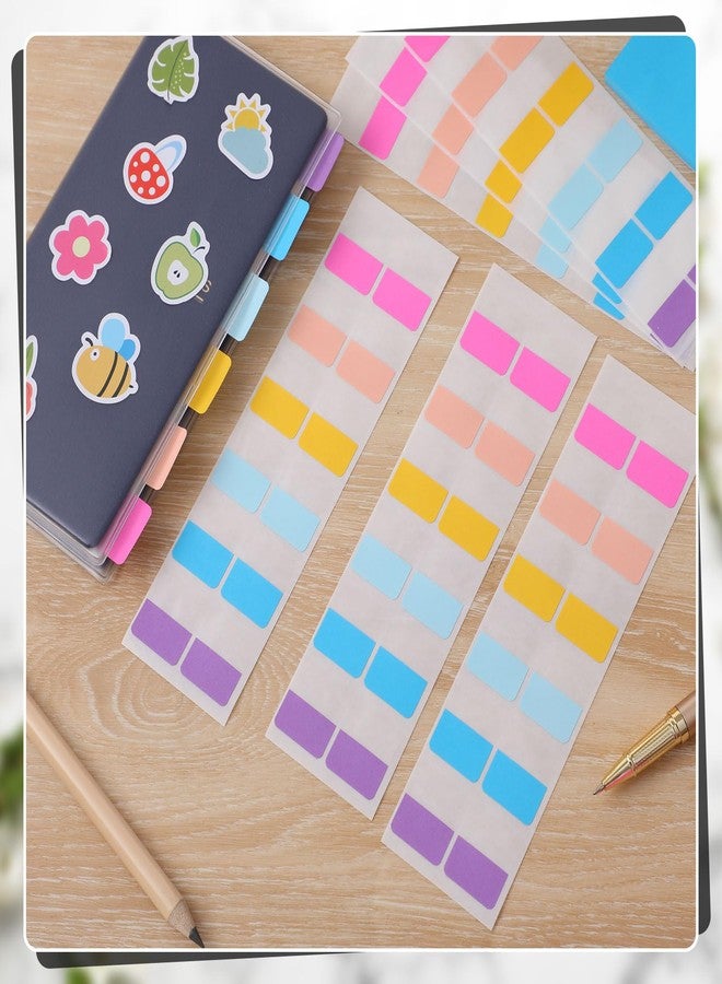 Tinlade 2 Pieces Clear Plastic Cover Compatible with Weeks, 8.03 x 7.68 Inches Planner Cover Protector with 120 Color Tabs, Transparent PVC Notebook Plastic Protecting Sleeves for Book(Colored) - Image 3