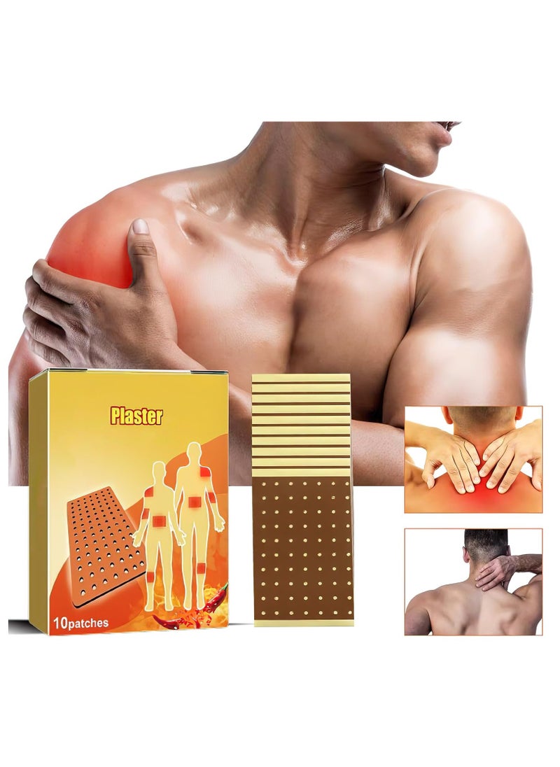 Excefore 10PCS Pain Relief Patches, Herbal Arthritis Pain Patches, Heat Patches for Back Knee Joint Neck Shoulder  - Image 2