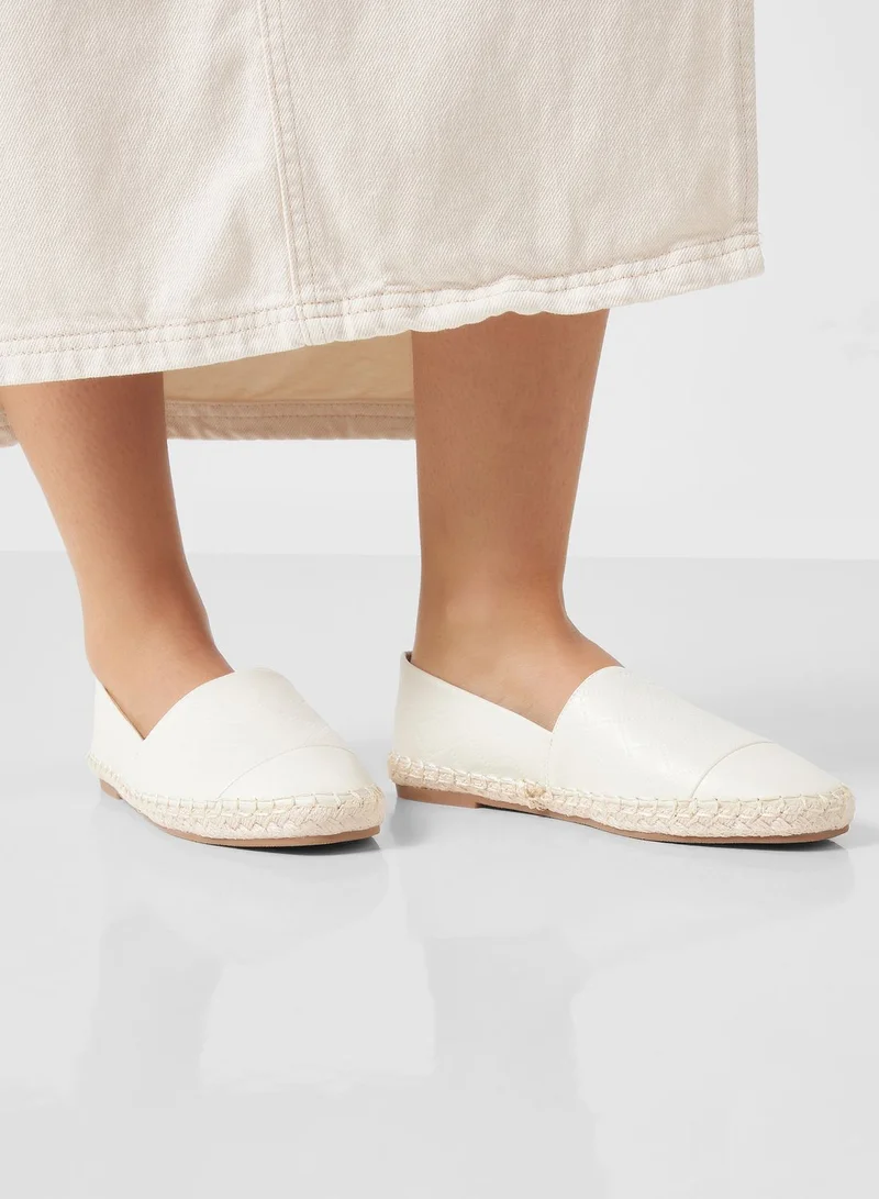 Ginger Tonal Weaved Toecap Espadrille