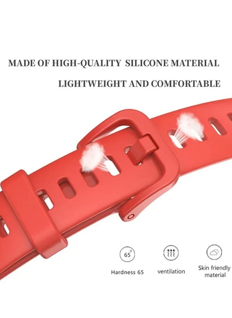 HW - 4Pcs Silicone Watchband For Huawei Band 8 Huawei Band 9 Strap SmartWatch WristbandBracelet Wriststrap Sport Replacement - Image 1