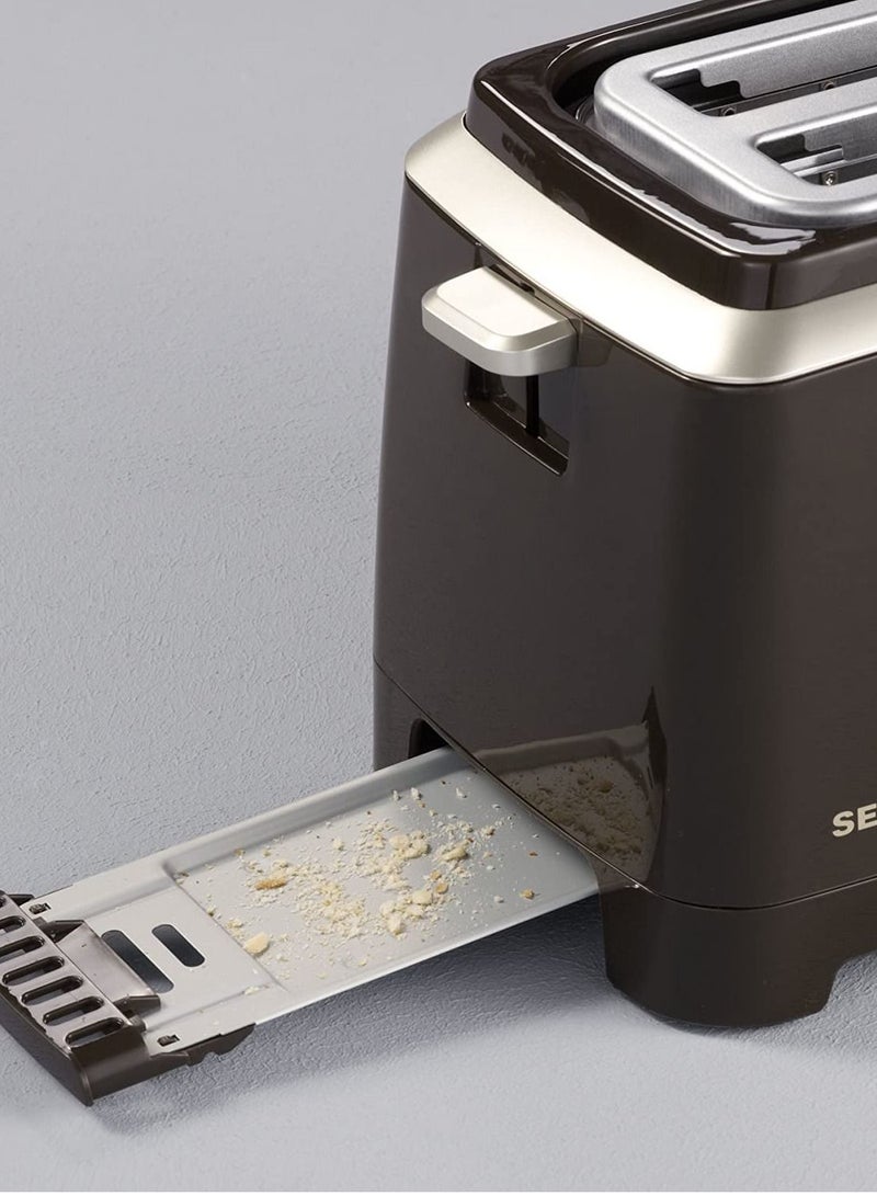 Severin 2-Slice automatic pop-up bread toaster 820w AT 2223 black/silver - Image 4