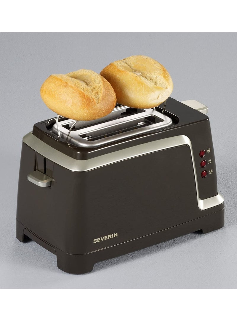 Severin 2-Slice automatic pop-up bread toaster 820w AT 2223 black/silver - Image 5