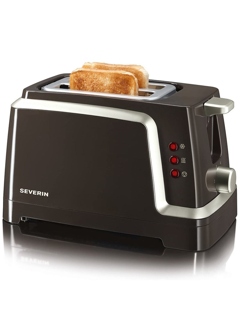 Severin 2-Slice automatic pop-up bread toaster 820w AT 2223 black/silver - Image 1