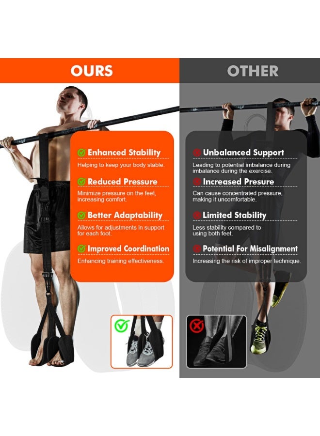 كيلا أشرطة مساعدة السحب، شريط مقاومة شديد التحمل لشريط السحب، وزن/حجم قابل للتعديل مع مسند للقدمين/الركبة من القماش، أشرطة مساعدة السحب لتدريب القوة، شريط مساعدة السحب - Image 3