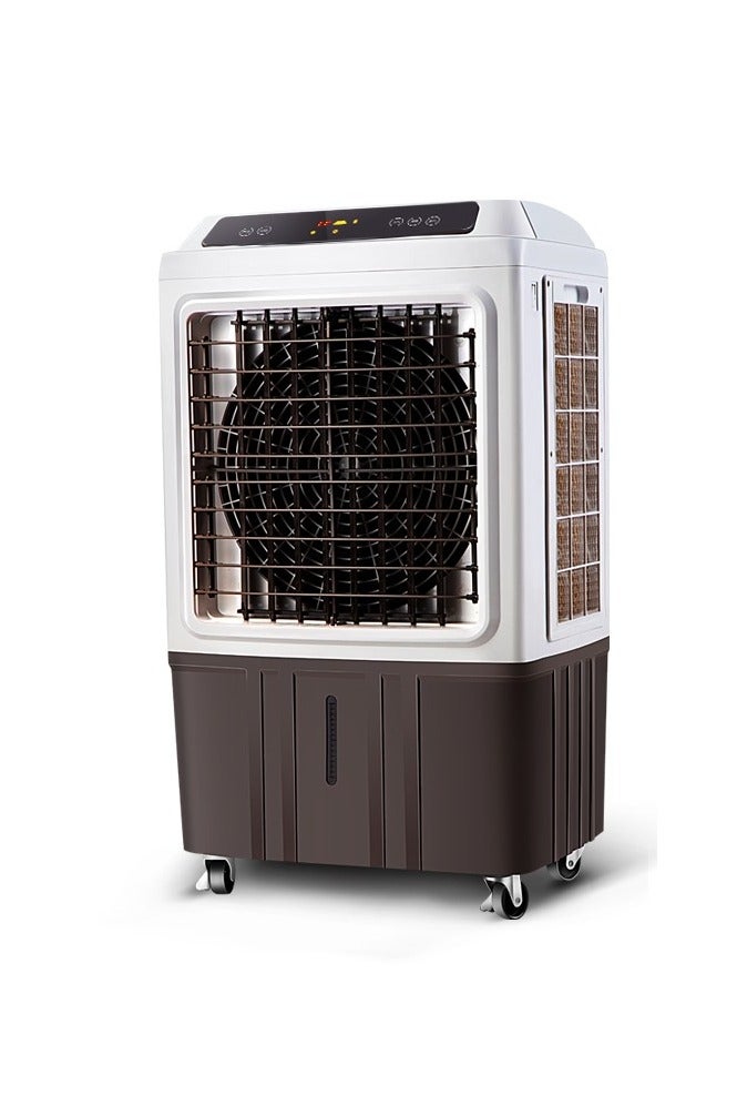 Black & White Black And White Air Cooler, 70 Liters, Digital, White and Brown - AC-70 D