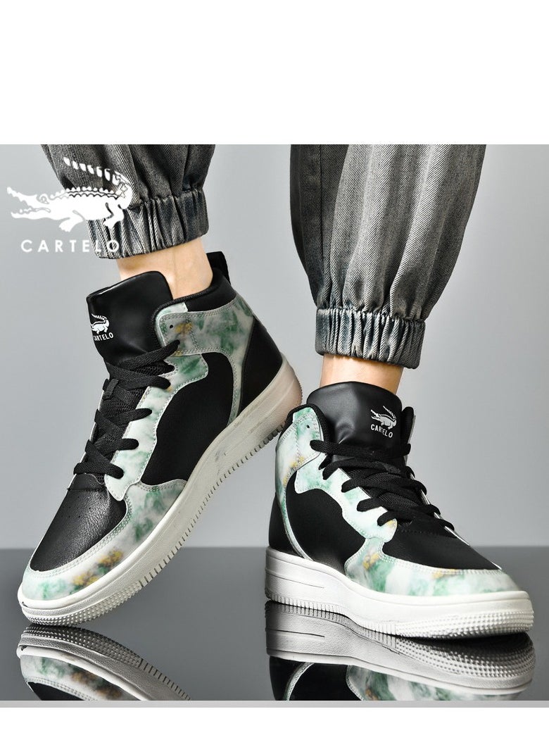 CARTELO Men's Fluorescent Trendy Sports Sneakers  - Image 2