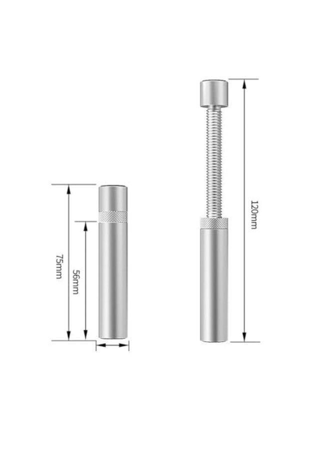 Graphics Card GPU Bracket Holder, Adjustable Height Support Jack Stand Design, Stronger Magnet Along With Silicone Pad, Anodized Aluminum, Telescopic Screw Design (sliver) - Image 2