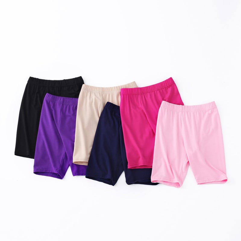 Deuerr Girls Dance Yoga Shorts Spandex Kids Volleyball Bike Athletic Shorts Girls Compression Shorts for Gym Activewear 3 Pack for 9-10 Years - Image 2
