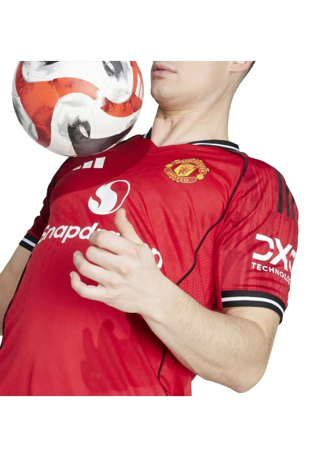 adidas قميص رجالي مانشستر يونايتد أحمر قصير الأكمام