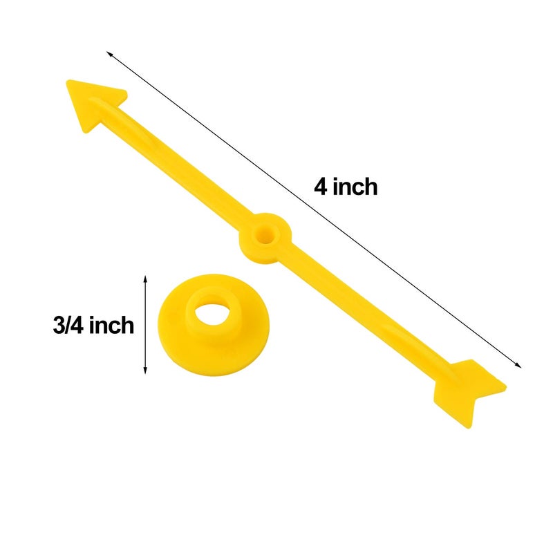 Tatuo 120 Pieces 4 Inch Arrow Spinners Board Game Spinner Plastic Arrow Game Spinners for School Party Supplies, 6 Colors - Image 5