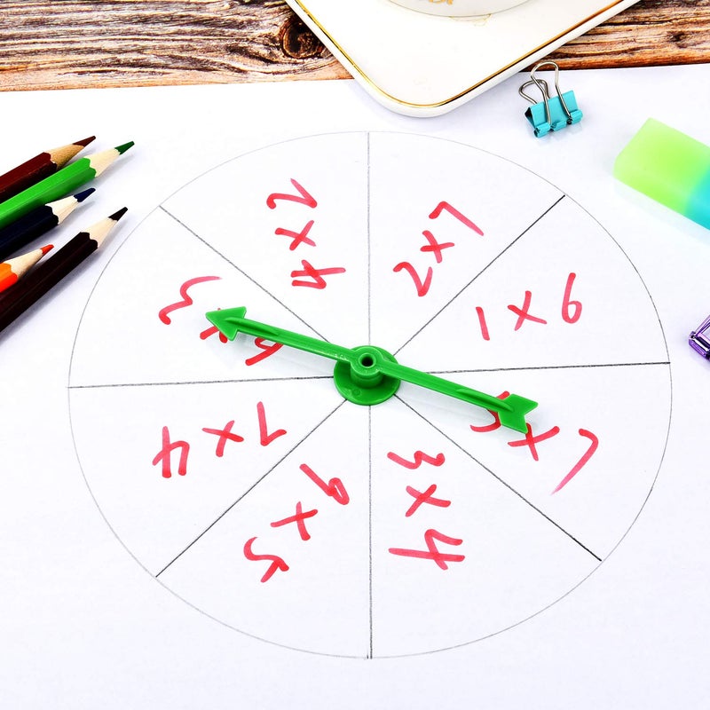 Tatuo 120 Pieces 4 Inch Arrow Spinners Board Game Spinner Plastic Arrow Game Spinners for School Party Supplies, 6 Colors - Image 3