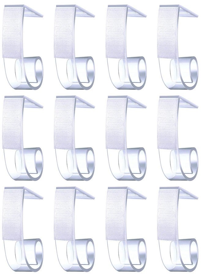 Rustark 30 Pcs Table Skirting Clips, Tablecloth Clips for Table 1 3/5 to 1 4/5 Inches with Hook and Loop Great for Indoor Outdoor Events Wedding Meeting Party Picnic Banquet - Image 1