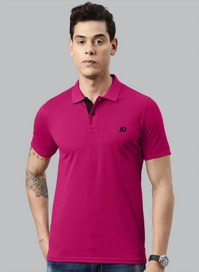 جوفن تيشيرت بولو رجالي فوشيا