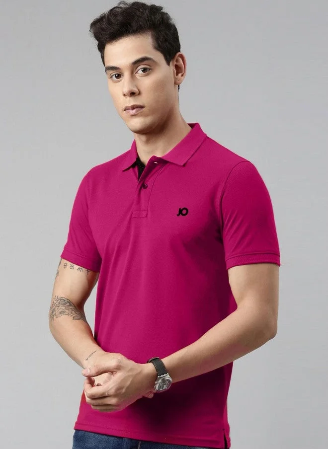 جوفن تيشيرت بولو رجالي فوشيا