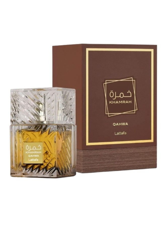 Lattafa Khamrah Coffee Eau de Parfum 100ml Unisex by Lattafa – Oriental Coffee & Vanilla Fragrance - Image 1