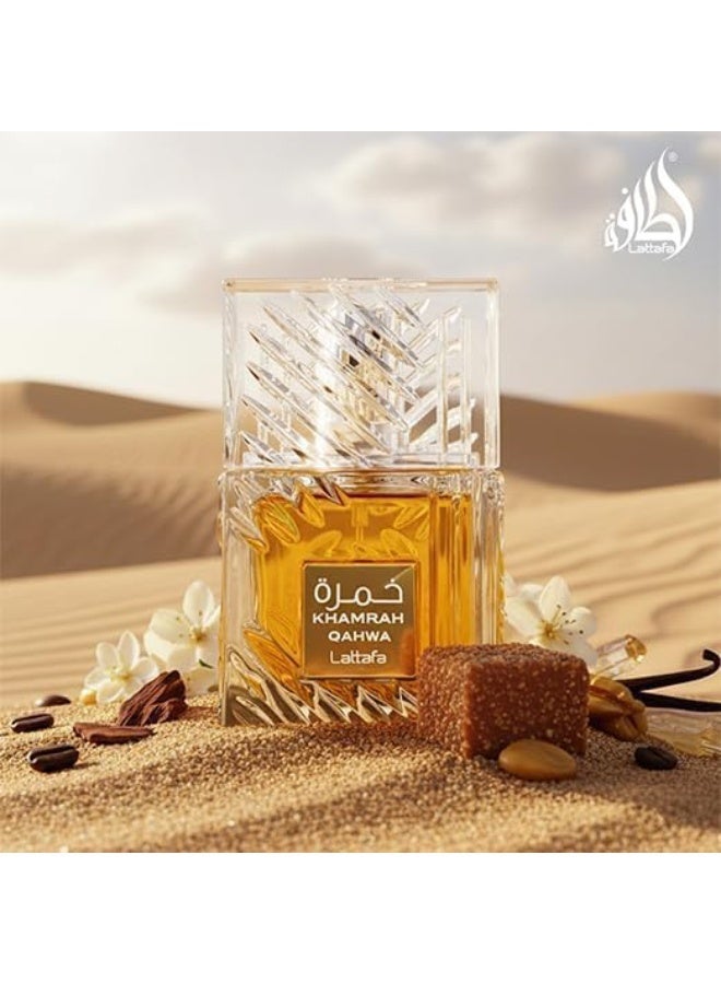 Lattafa Khamrah Coffee Eau de Parfum 100ml Unisex by Lattafa – Oriental Coffee & Vanilla Fragrance - Image 4