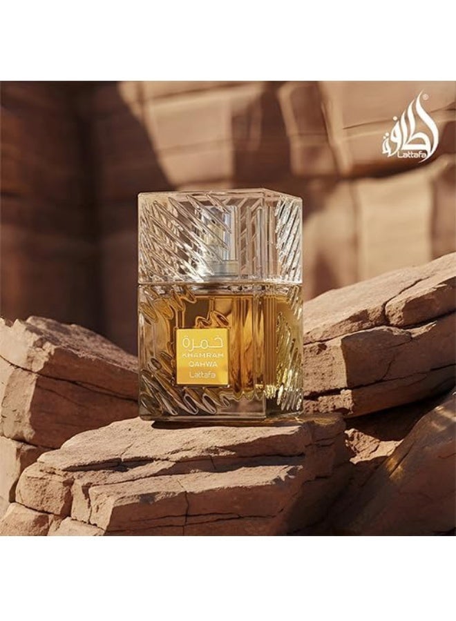 Lattafa Khamrah Coffee Eau de Parfum 100ml Unisex by Lattafa – Oriental Coffee & Vanilla Fragrance - Image 3