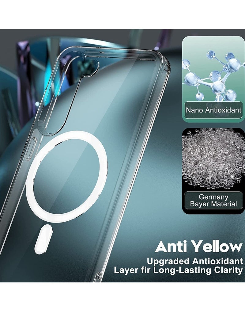 Raxoom [Upgraded] Clear Case for Samsung Galaxy S23 Compatible with Mag-Safe Charging, Ultra Slim & Full Protective Shockproof Case Cover  - Image 2
