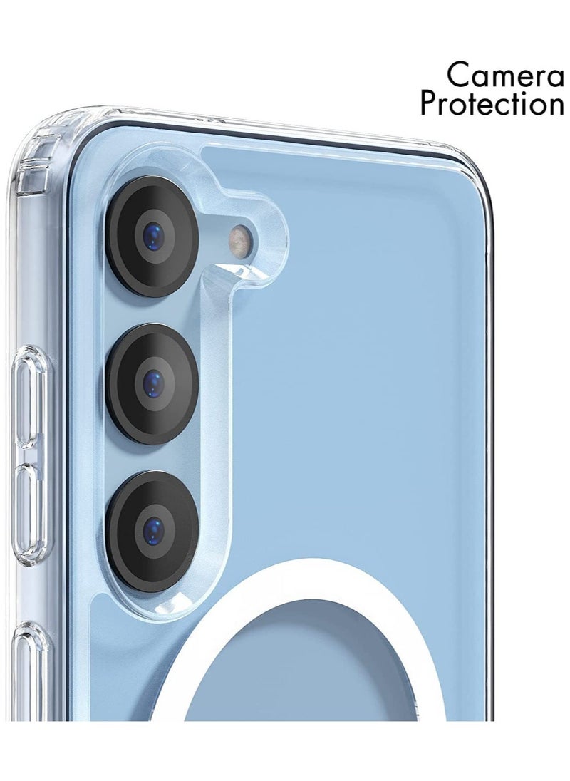 Raxoom [Upgraded] Clear Case for Samsung Galaxy S23 Compatible with Mag-Safe Charging, Ultra Slim & Full Protective Shockproof Case Cover  - Image 5