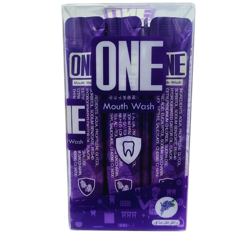Advanced refreshing and portable mouthwash and breath freshener for single use, 20 strips, 15 ml per strip, clove flavor