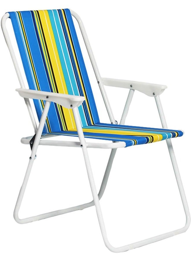 Camping Foldable Beach Chair，Camping Chair for Adults，Lightweight Portable Backpack Chair with Hard Armrest,for Outdoor/Lawn/Trip/Picnic - Image 1