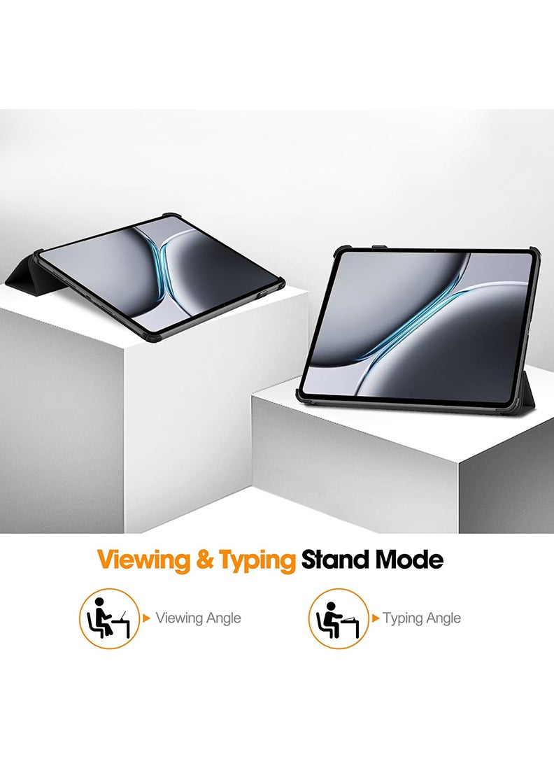 Theodor - Protective Flip Case For OnePlus Pad 2 (2024) & OnePlus Pad Pro (2024) With Trifold Stand Auto Wake Sleep Shockproof Cover Hand mouse pointer - Image 1