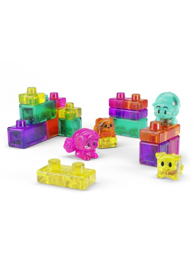 Jelly Blox حيواناتي وأنا، 20 قطعة بناء مع 2 حيوانات و2 شخصيات، مجموعة إبداعية للأطفال من عمر 2 سنوات فما فوق - Image 2