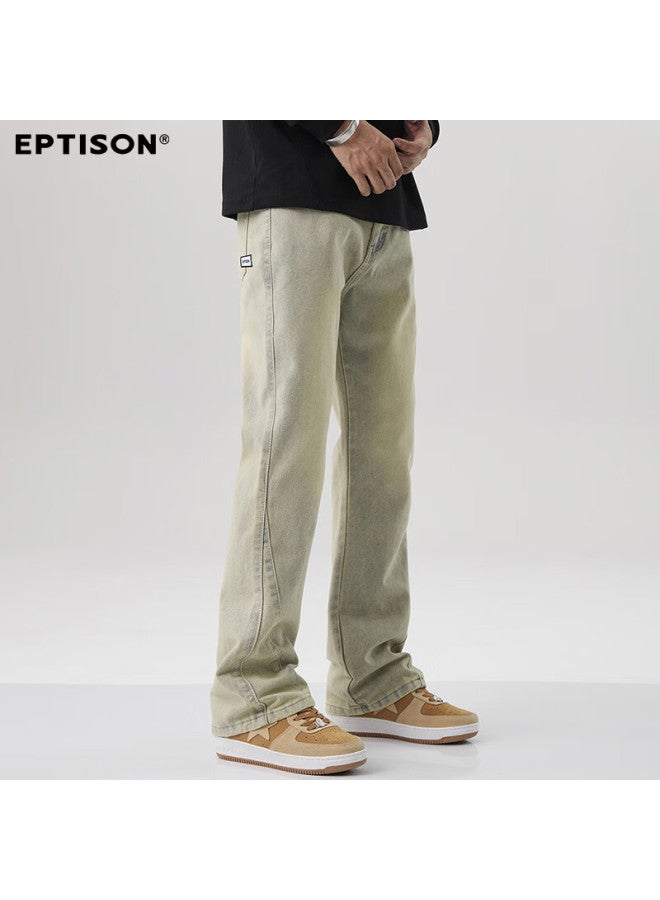EPTISON Yipintiancheng American-style Straight-leg Jeans For Men, 2025 Autumn Cool Street Casual Trousers, Loose Wide-leg Pants For Me - Image 3