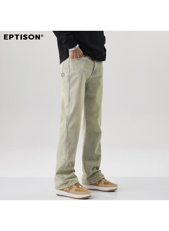 EPTISON Yipintiancheng American-style Straight-leg Jeans For Men, 2025 Autumn Cool Street Casual Trousers, Loose Wide-leg Pants For Me - Image 4
