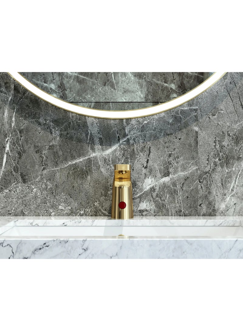 HESANIT 8001E Automatic Sensor Faucet, Gold Finish, Electronic Touchless, Temperature Control, Water Saving Technology, Washbasin Mount - Image 2