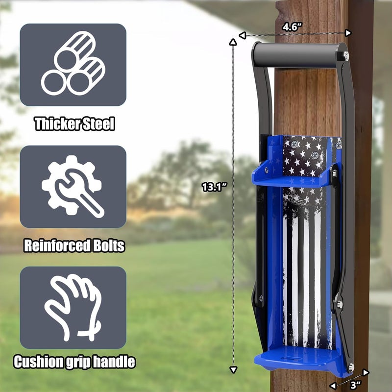 NEWPO Manual Can Crusher Wall Mounted, Beer Can Crusher for Recycling 8oz-16oz Beer Soda Cans,Can Smasher for Recycling Aluminum Seltzer, Bottles, Gadgets for Home - American Flag - Image 5