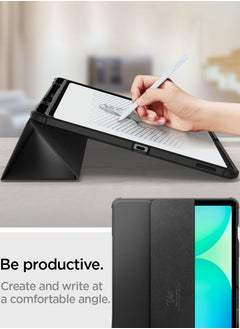 Spigen Ultra Hybrid Pro for Samsung Galaxy Tab S10 FE+ Case 13.1 inch (2025) Tri-Fold Cover Clear Back with S Pen Holder [Tab S10 FE PLUS] - Black  - Image 5