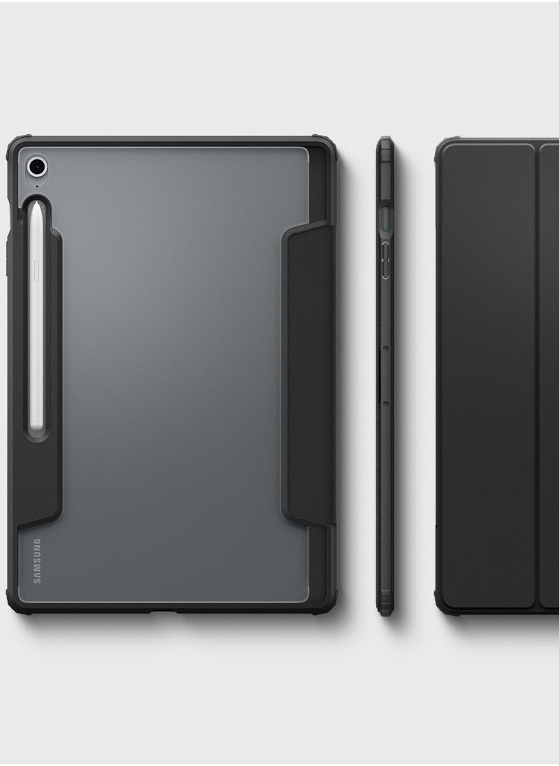 Spigen - Ultra Hybrid Pro for Samsung Galaxy Tab S10 FE+ Case 13.1 inch (2025) Tri-Fold Cover Clear Back with S Pen Holder [Tab S10 FE PLUS] - Black - Image 1