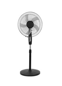 REFURA 4 Speed 16 inches Pedestal Stand Fan 70W Black RE-704  - Image 1