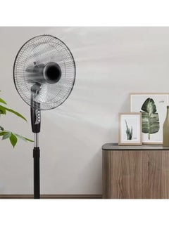 REFURA 4 Speed 16 inches Pedestal Stand Fan 70W Black RE-704  - Image 4