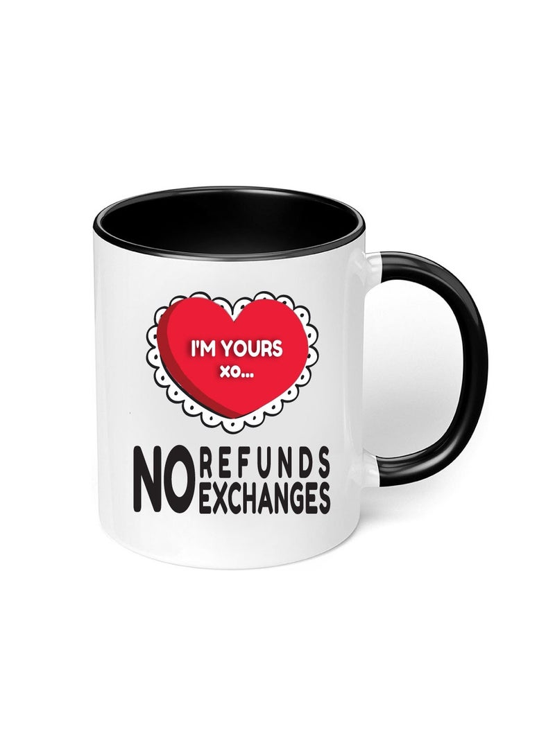 PRINTSHOP4ME Happy Valentine Day with a Black Two-Tone Coffee Mug - Perfect for Couples - Gift for Your Loved One - Gifts for Him Husband - Dad - Boyfriend on Valentines Day  - Image 5