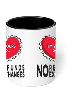 PRINTSHOP4ME Happy Valentine Day with a Black Two-Tone Coffee Mug - Perfect for Couples - Gift for Your Loved One - Gifts for Him Husband - Dad - Boyfriend on Valentines Day  - Image 4