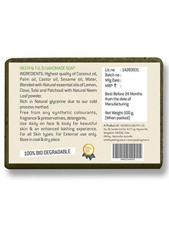Speaking Tree Healing Neem And Tulsi Handmade Soap 100 Gms (Pack Of 2)  - Image 4