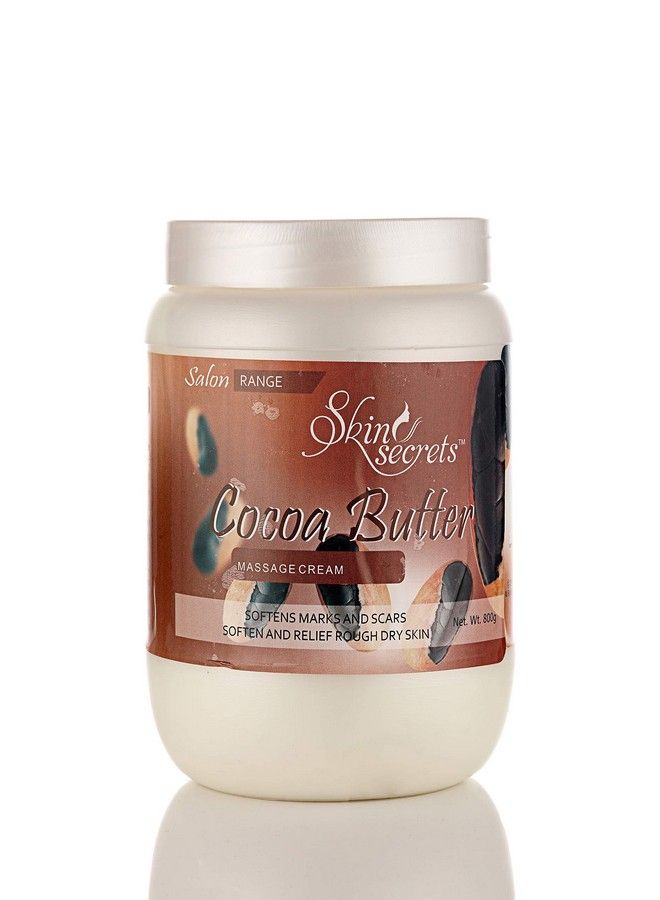 Skin Secrets Cocoa Butter Massage Cream With Cocoa Powder; Paraben Free Creulty Free & Vegan (800Gm) - Image 1