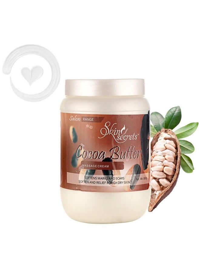 Skin Secrets Cocoa Butter Massage Cream With Cocoa Powder; Paraben Free Creulty Free & Vegan (800Gm) - Image 3