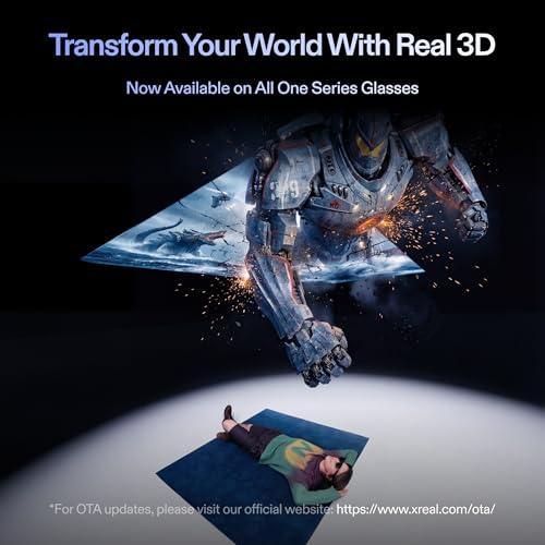 XREAL 1S AR/XR Glasses, 500" Virtual Screen Smart Glasses with 52° FOV, Native 3DoF, REAL 3D, Powered by X1 Chip, Supports All USB-C DP Devices Including iPhone 17/16 and Handhelds, like ROG/SteamDeck - Image 2