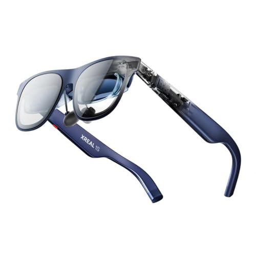 XREAL 1S AR/XR Glasses, 500" Virtual Screen Smart Glasses with 52° FOV, Native 3DoF, REAL 3D, Powered by X1 Chip, Supports All USB-C DP Devices Including iPhone 17/16 and Handhelds, like ROG/SteamDeck - Image 1