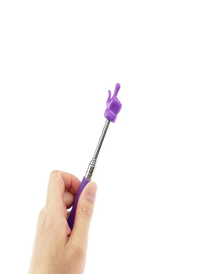 Miokun 16 Pieces Telescopic Teacher Pointer Finger Pointer Stick for Teachers Coach Presenter, Extends to 21.7 Inches (8 Colors) - Image 3